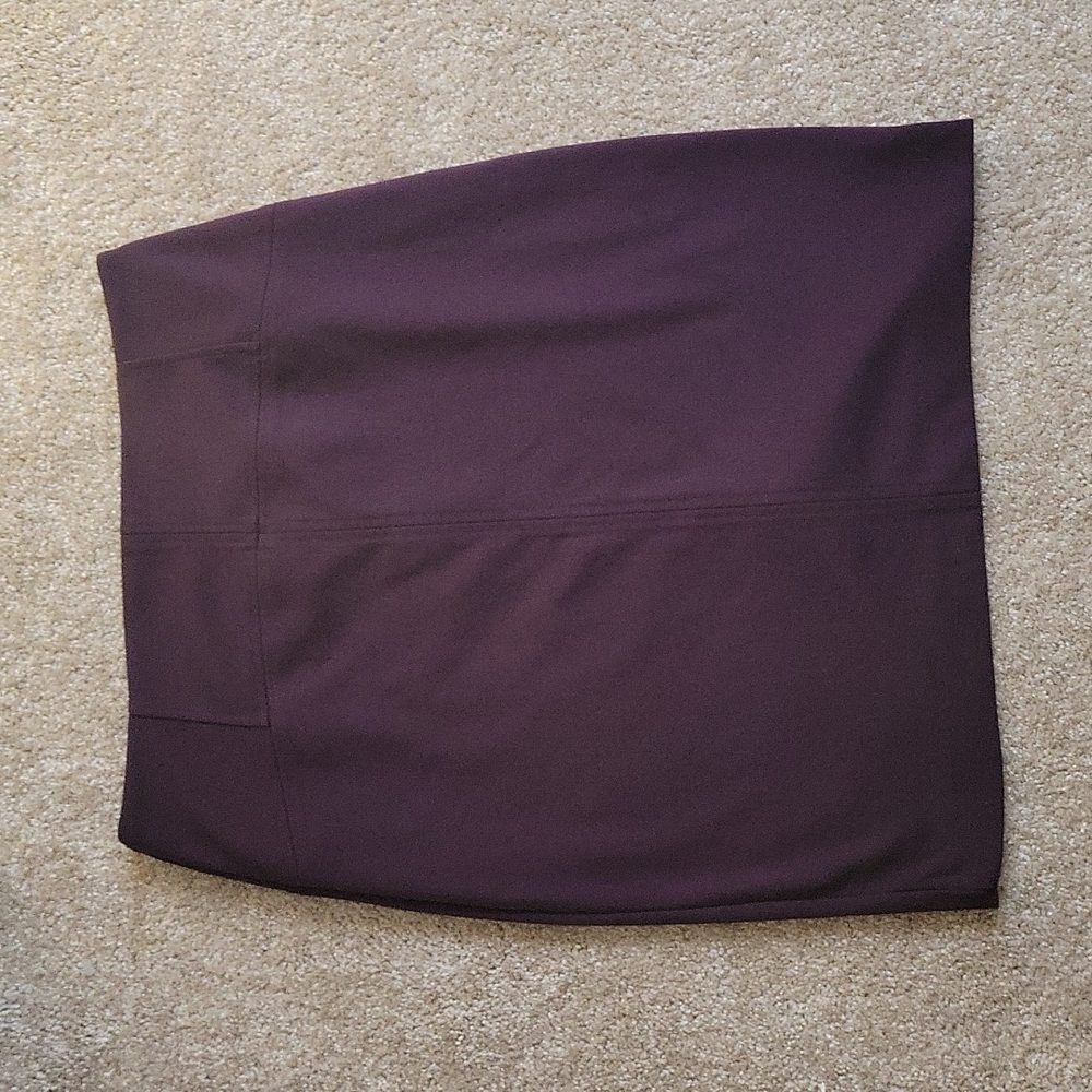 Purple pencil skirt